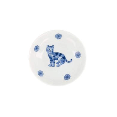 TDS, Saucenschale, Kawaii Hananeko Cat, Blau, Ø 9,8 x 2,5 cm- Art Nr. 618024