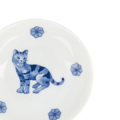 TDS, Saucenschale, Kawaii Hananeko Cat, Blau, Ø 9,8 x 2,5 cm- Art Nr. 618024