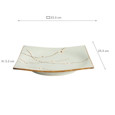 Soshun Matte Square Plate at Tokyo Design Studio (picture 7 of 7)