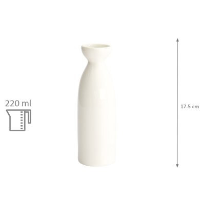 TDS, Sake-Flasche, White Series, 17.5cm 180ml , Art.-Nr. 7178