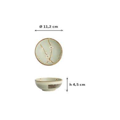 Bowl Soshun Matte, Porcelain, 200 ml, Item No. 7370
