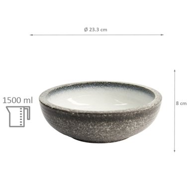 Schale Tajimi, Steinzeug, 1,5 L, Art.-Nr. 7452