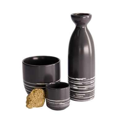 TDS, Sake-Flasche, Black Maru, 17,5cm 180ml, Art.-Nr. 7476