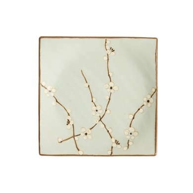 TDS, Square Plate, Soshun Matte, 17.2 cm x 17.2 cm x 2.2 cm, Item No. 7503