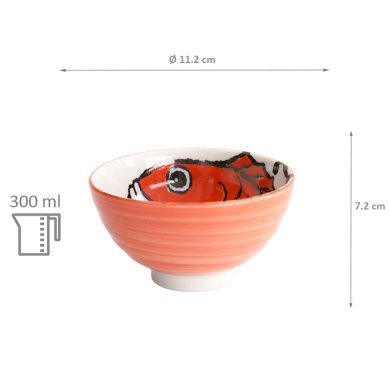 TDS, Bowl, Seafood, Ø 11.2 x 7.2 cm, 300 ml, Snapper, Red - Item No. 7560
