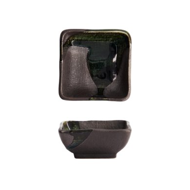 Saucenschale Mino Craft Gr&uuml;n/Grau, Steinzeug, 7,5 &times; 7,5 cm