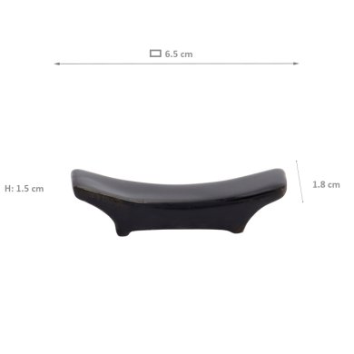 Chopstick Rest Black Series, Porcelain, 6.5 cm, Item No. 7732