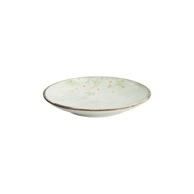 Plate Green Cosmos, Stoneware, Ø 19.5 cm, Item No. 7801