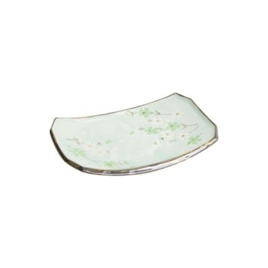 Sushi-Platte Green Cosmos, Steinzeug, 22 × 15 × 2,5 cm, Art.-Nr. 7805