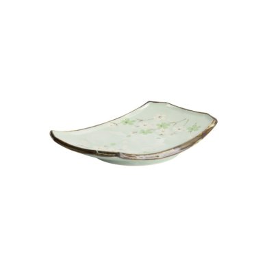 Sushi-Platte Green Cosmos, Steinzeug, 22 × 15 × 2,5 cm, Art.-Nr. 7805