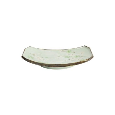 Sushi-Platte Green Cosmos, Steinzeug, 22 × 15 × 2,5 cm, Art.-Nr. 7805