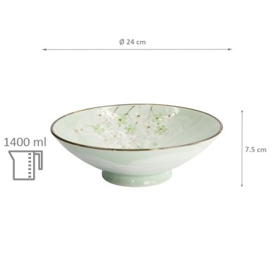 TDS, Schale, Green Cosmos, Ø 24x8cm 1400ml, Art.-Nr. 7809