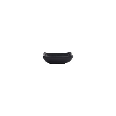 Sauce Bowl Black, Melamine, 9.2 × 6.9 × 3.1 cm, Item No. 8017