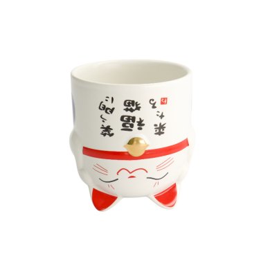 TDS, Kawaii Lucky Cat Mug, Blue, Ø 8.7x10.2cm 350ml , Item No. 8076