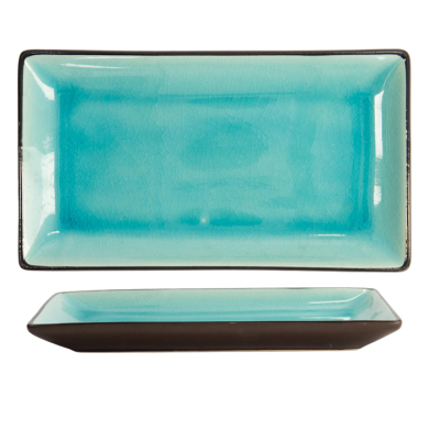 Glassy Turquoise Sushi plate at Tokyo Design Studio (picture 1 of 2)