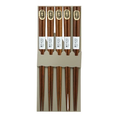 Classic Brown 5 Paar Essstäbchen bei Tokyo Design Studio 