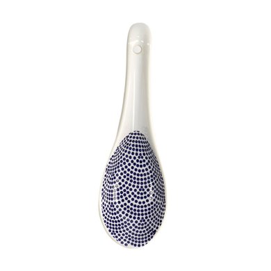 TDS, Soup Spoon, Nippon Blue, Dots, 13.8cm - Item No. 8769