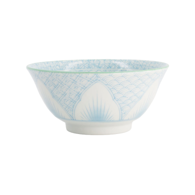 TDS, Schale, Lily Flower Oriental HB, Mixed Bowls, Hell Blau, Ø 14.8x6.8 cm 550ml - Art Nr: 8967