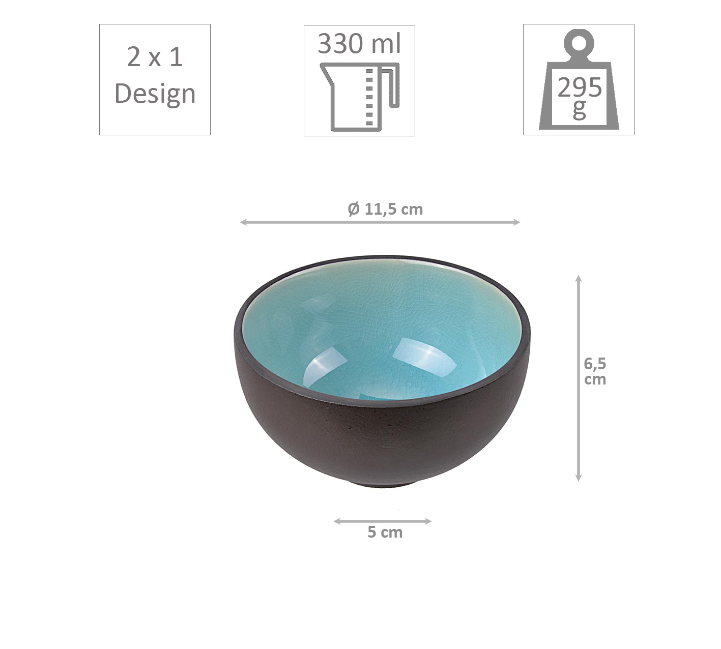 Sushi Set Glassy Turquoise - SET - Arte del Te
