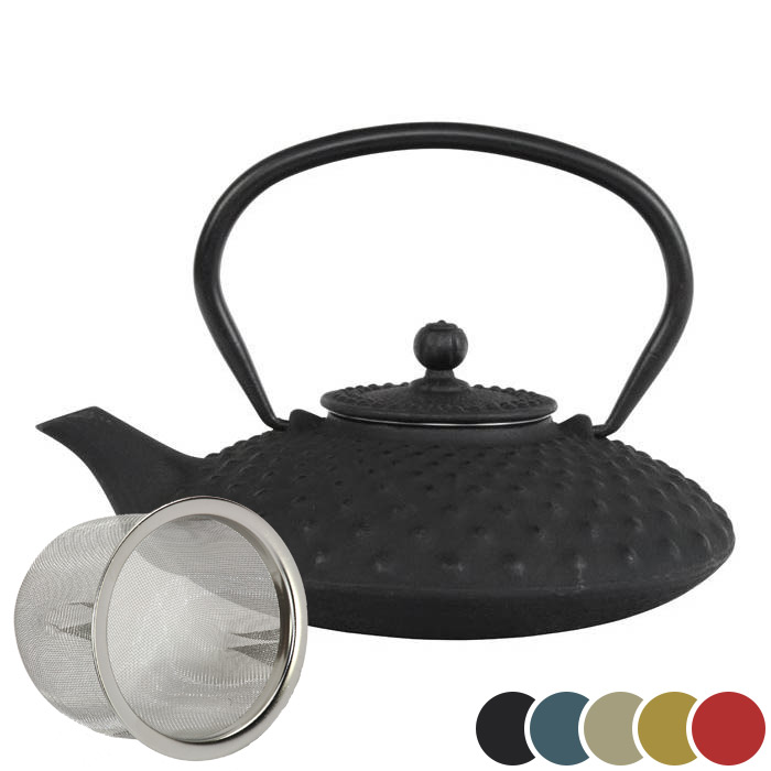 moeder Editor Zo veel iron cast teapot, Kambin, 0.8 ltr., different colours available, item no.  K08 - TDS