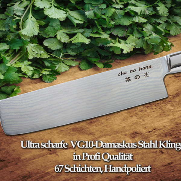 Nakiri Messer mit 3 Acrylringen (Gemüsemesser) bei Tokyo Design Studio (Bild 5 von 7)
