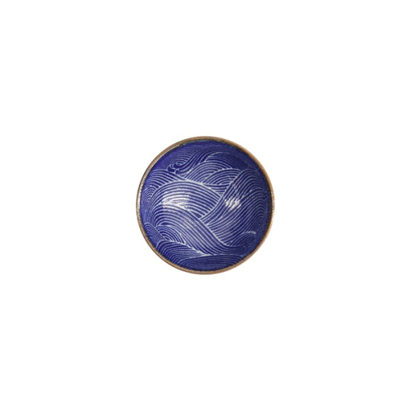 Bowl Seigaiha Blue, Porcelain, 300 ml, Item No. 14154