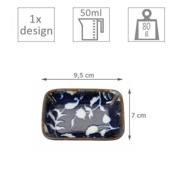 Fleur De Ligne Eckige Schale bei Tokyo Design Studio (Bild 2 von 2)