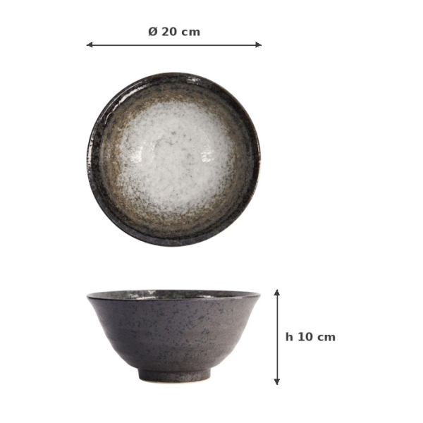 Noodle Bowl Mino Yaki, Stoneware, 1.4 L, Item No. 14454