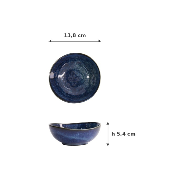 Bowl Cobalt Blue, Porcelain, 300 ml, Item No. 14522