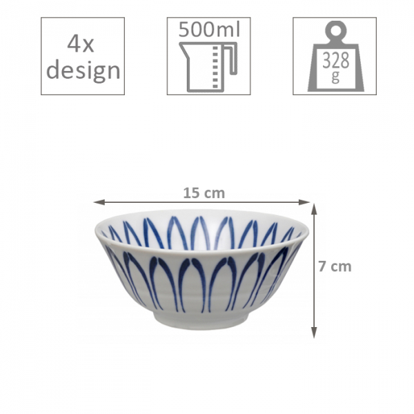 Mixed Bowls 4 Schalen Set bei Tokyo Design Studio (Bild 6 von 6)