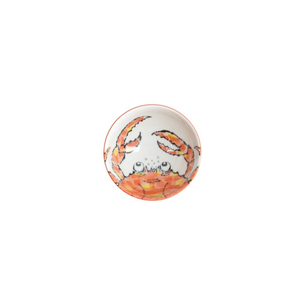 Bowl Seafood Krabbe Red, Porcelain, 300 ml, Item No. 15479