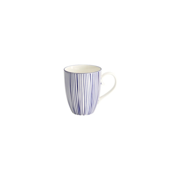 Mug Nippon Blue Lines Blue, White, Porcelain, 380 ml, Item No. 15627