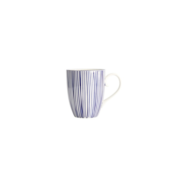 Mug Nippon Blue Lines Blue, White, Porcelain, 380 ml, Item No. 15627