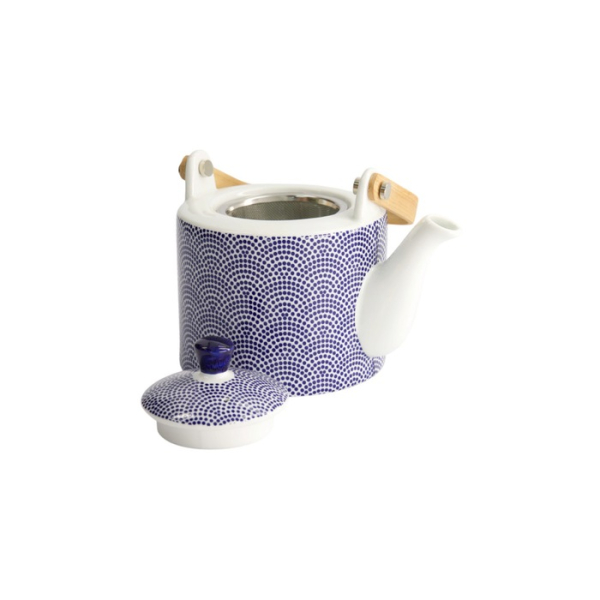 Teapot Nippon Blue Dots Blue, White, Porcelain, 800 ml, Item No. 15634