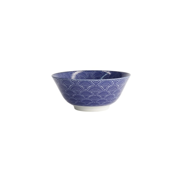 Tayo Bowl Nippon Blue Dots, Porcelain, 500 ml, Item No. 16007