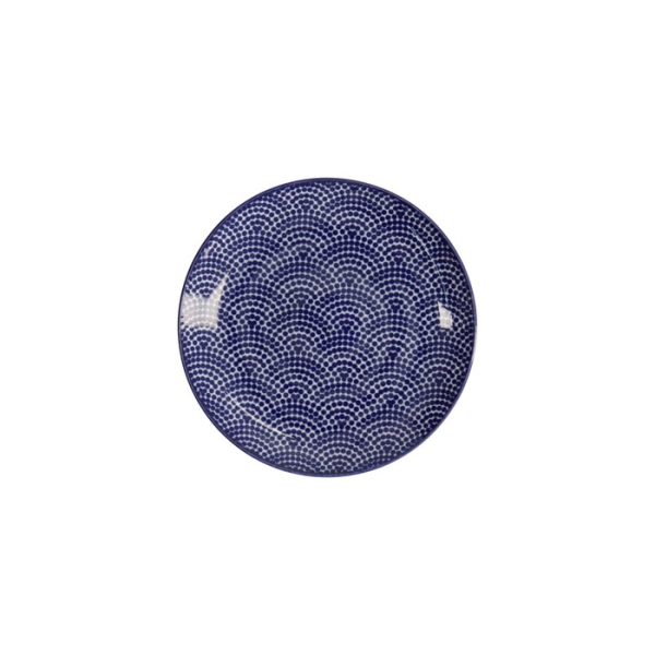 Plate Nippon Blue Dots, Porcelain, Ø 16 cm, Item No. 16019