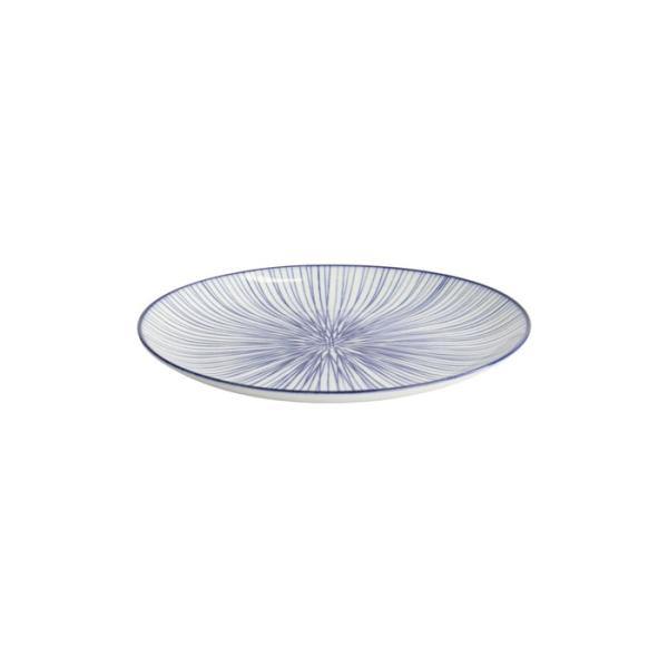 Teller Nippon Blue Lines, Porzellan, Ø 20,6 cm, Art.-Nr. 16021
