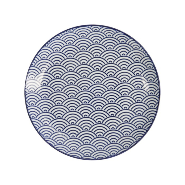 Teller Nippon Blue Waves, Porzellan, Ø 25,7 cm, Art.-Nr. 16024