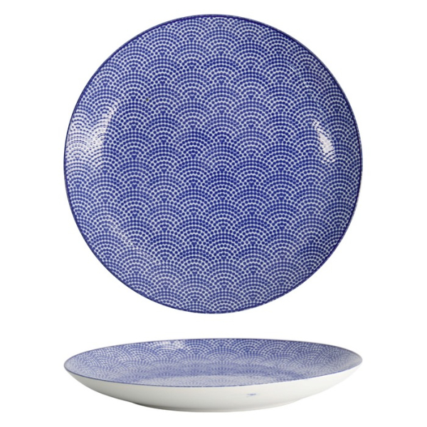 Plate Nippon Blue Dots, Porcelain, &Oslash; 25.7 cm