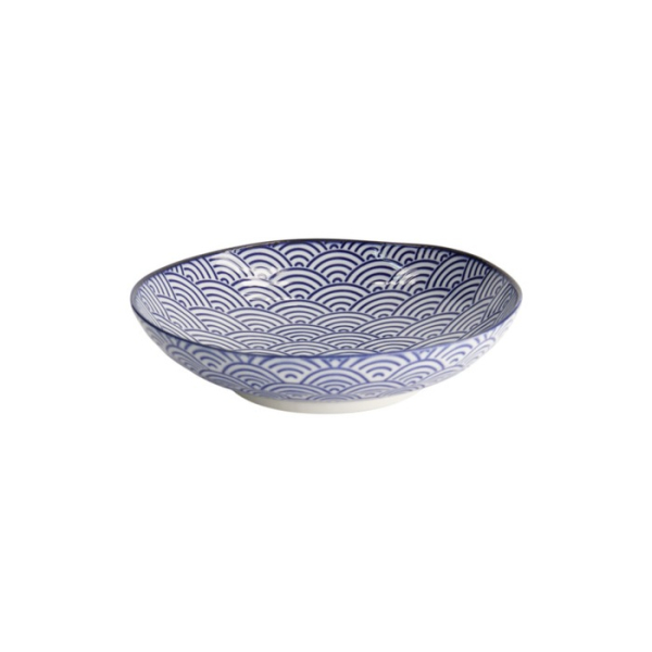 Pastateller Nippon Blue Waves, Porzellan, Ø 21 cm, Art.-Nr. 16027