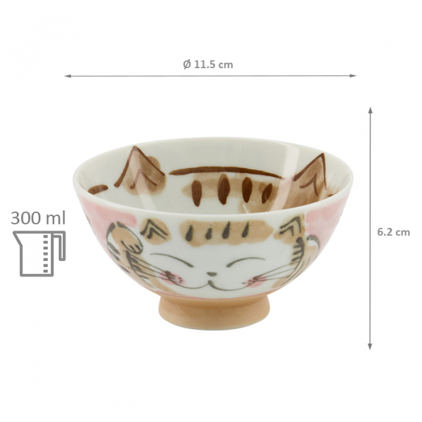 Fuku Cat Neko Reis Schale bei Tokyo Design Studio (Bild 5 von 5)