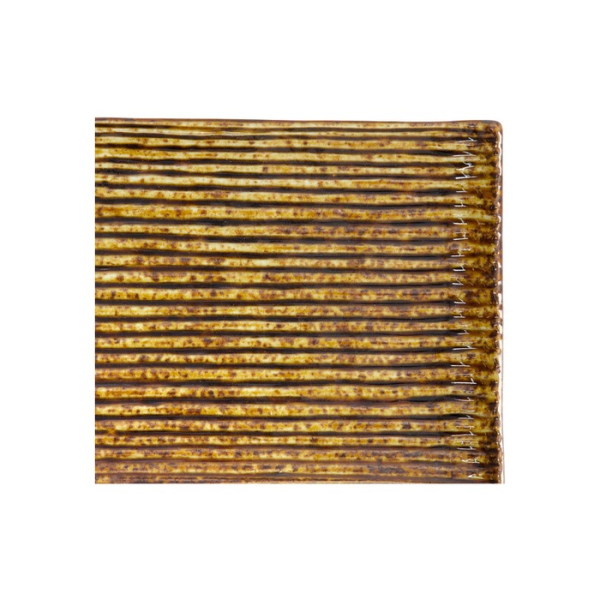 Sushi-Platte Mino Craft Braun, Porzellan, 23,8 × 15 cm, Art.-Nr. 16308