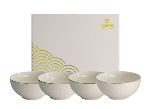Nippon White 4 Schalen Set bei Tokyo Design Studio (Bild 1 von 4)