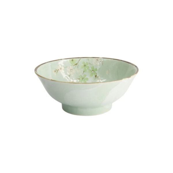 Noodle Bowl Green Cosmos, Stoneware, 1.3 L, Item No. 16504