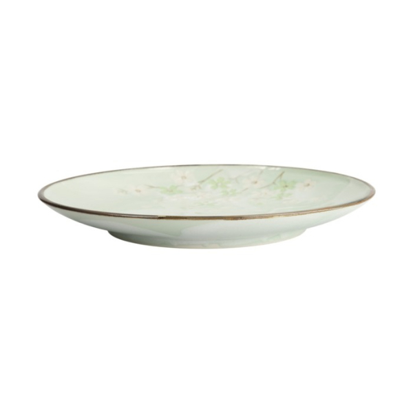 Plate Green Cosmos, Stoneware, Ø 28.5 cm, Item No. 16510