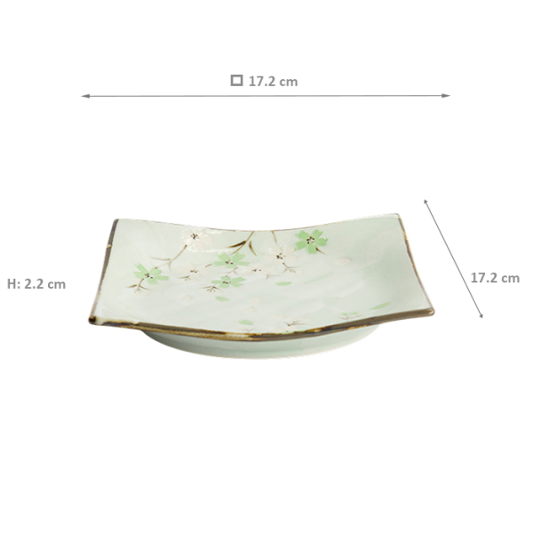 TDS, Teller, Green Cosmos, 17.5x17.5x2.2cm, Art.-Nr. 16511