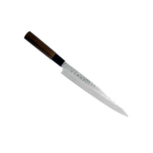 Sashimi-Messer (Filetiermesser) Sekiryu, Rostfreier Edelstahl, Gehämmert, Klinge 21 cm, Griff aus Holz, Art.-Nr. 16609