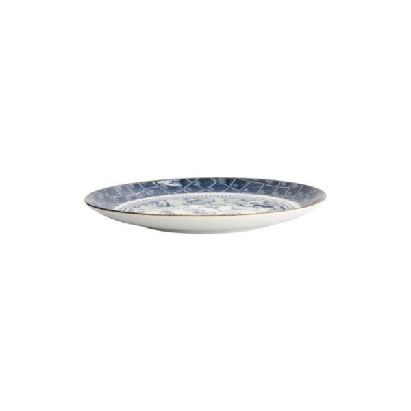 Plate Flora Japonica Gingko Blue, White, Porcelain, Ø 20.6 cm, Item No. 16716