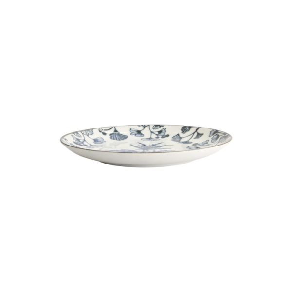 Plate Flora Japonica Maple Blue, White, Porcelain, Ø 20.6 cm, Item No. 16717