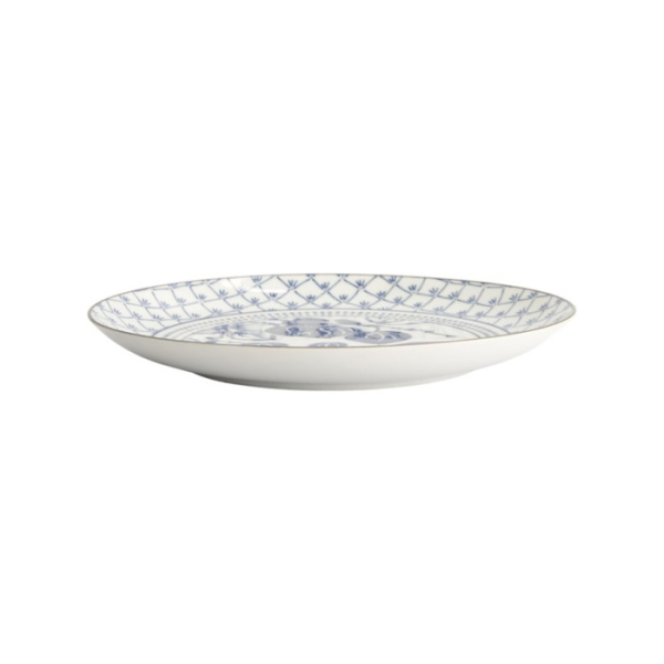 Plate Flora Japonica Ivy Blue, White, Porcelain, Ø 25.7 cm, Item No. 16723